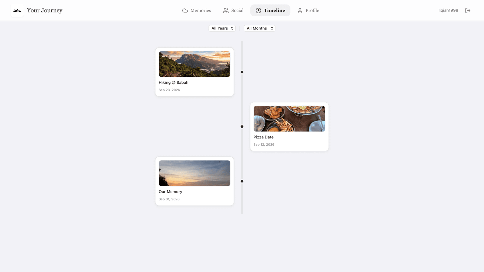 Memory Timeline
